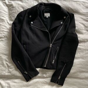 Women's Wilfred Montesson Crepe Moto Jacket